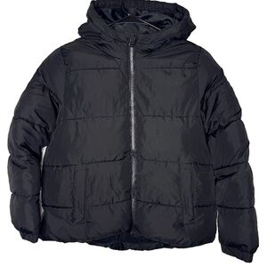 Black winter jacket for a girl Swiss tech size L 10-12